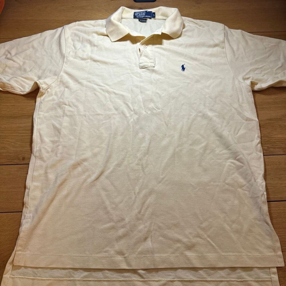 Polo Men’s yellow polo shirt large